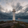 Sonnenuntergang am Suppe Leuchtturm in Schweden